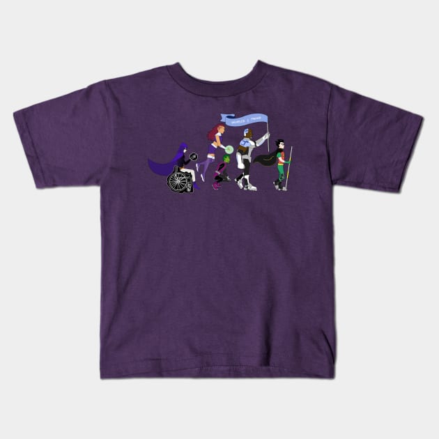 Disabled And Proud (Teen Titans) Kids T-Shirt by RollingMort91